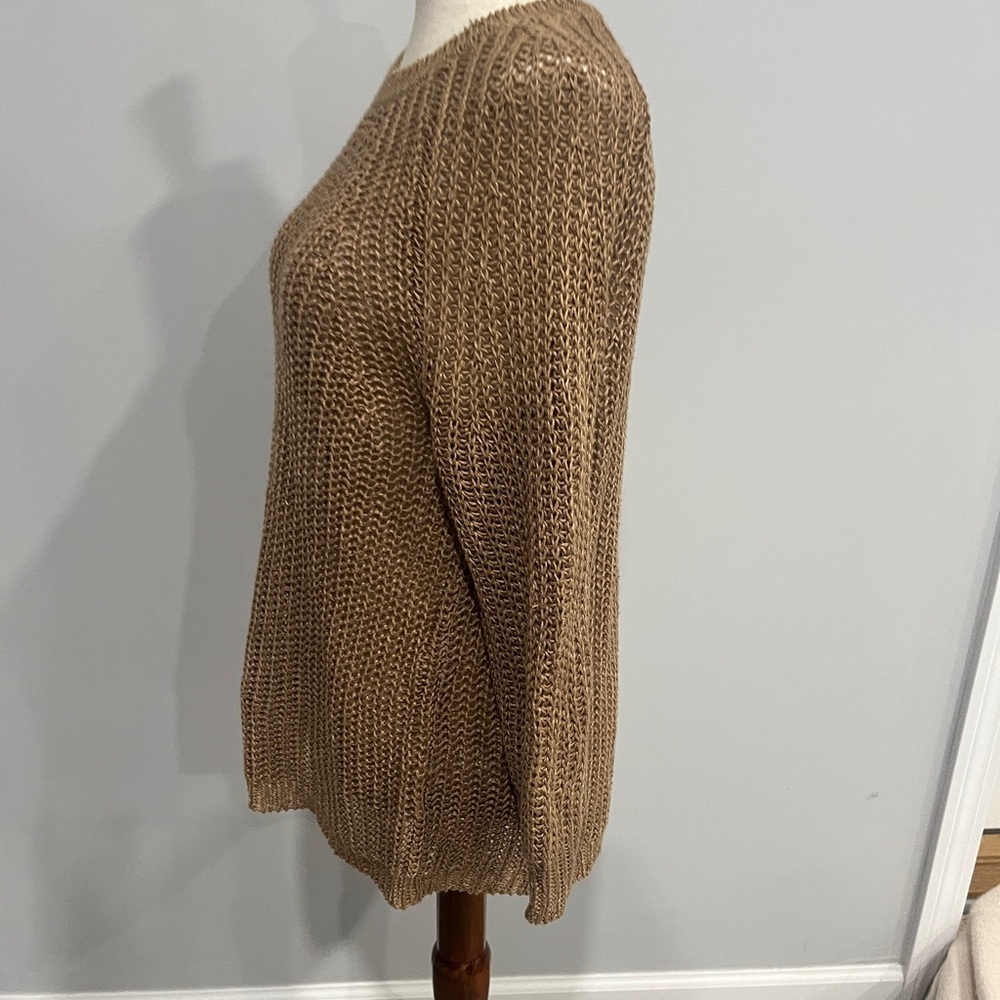 J.Crew Crewneck Knitted Tan Sweater XXS - Picture 8 of 9